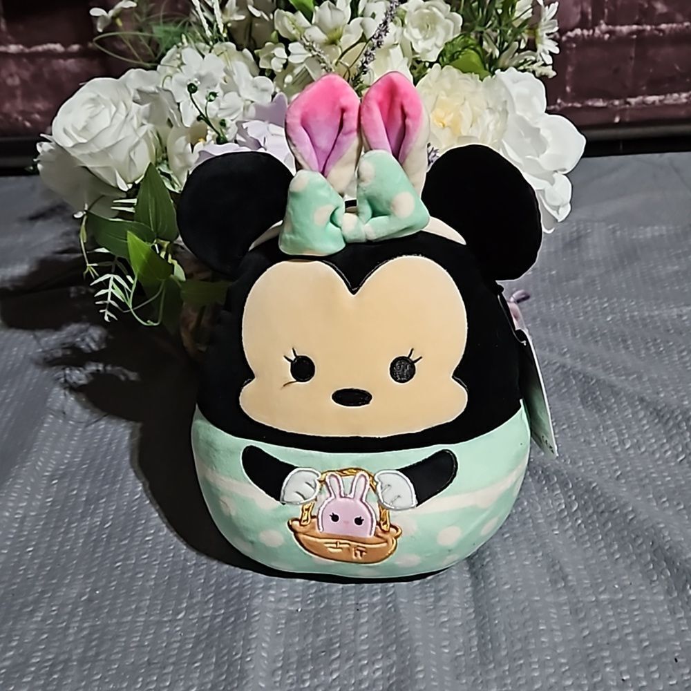 Original 🎁 Squishmallow Disney Easter Minnie Mouse w/Factory Easter Stitch Tag!